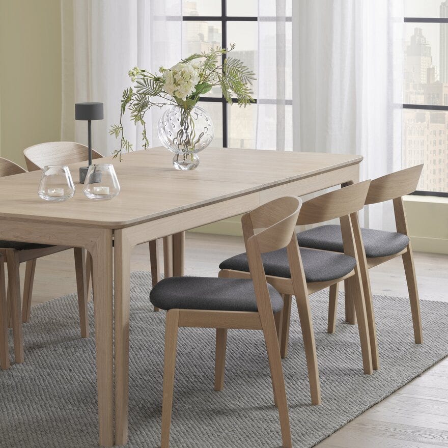 Skovby SM 27 Spisebord 101x205 cm i Beige/natur