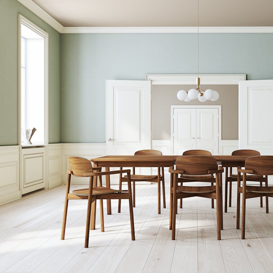 Skovby SM 842 Spisestol med armlene i Brun
