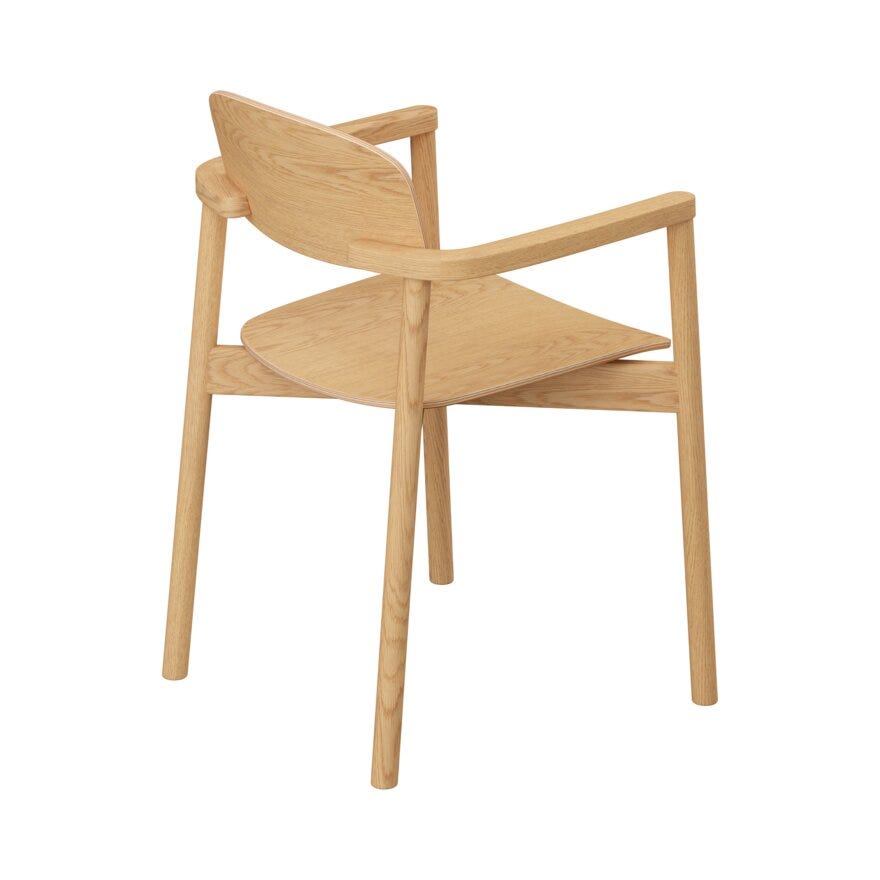 Skovby SM 842 Spisestol med armlene i Beige/natur
