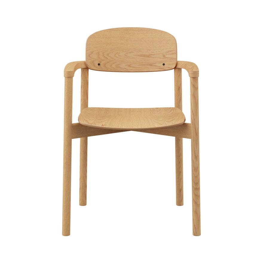 Skovby SM 842 Spisestol med armlene i Beige/natur