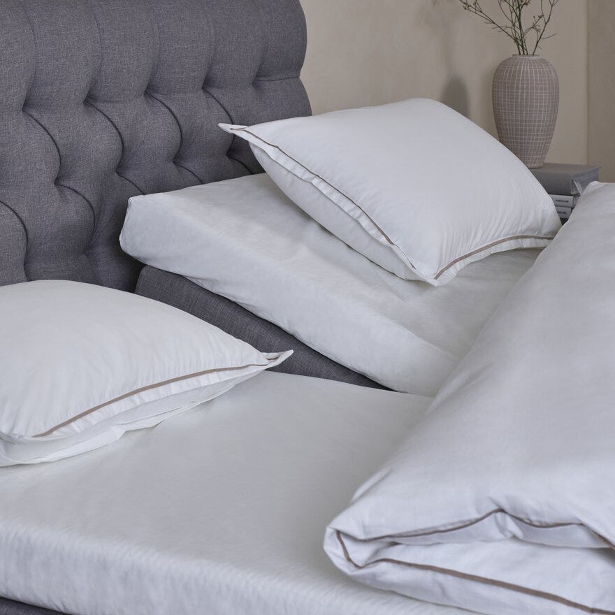 Turiform PERCALE Splittlaken 180x200 cm i Hvit