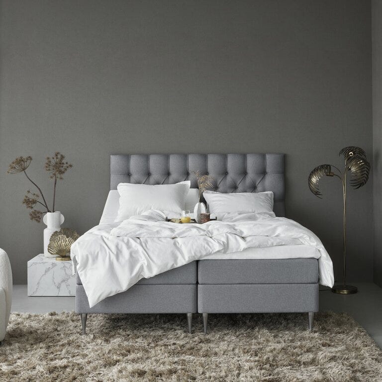 Tempur PROMISE Regulerbar seng 180x200 cm i Grå