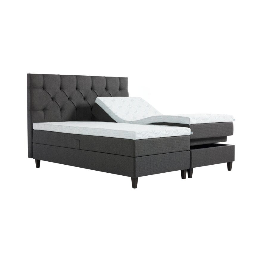 Tempur PROMISE Regulerbar seng 80x200 cm i Grå