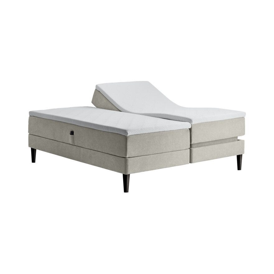 Tempur RELAXATION Regulerbar seng 160x200 cm i Hvit