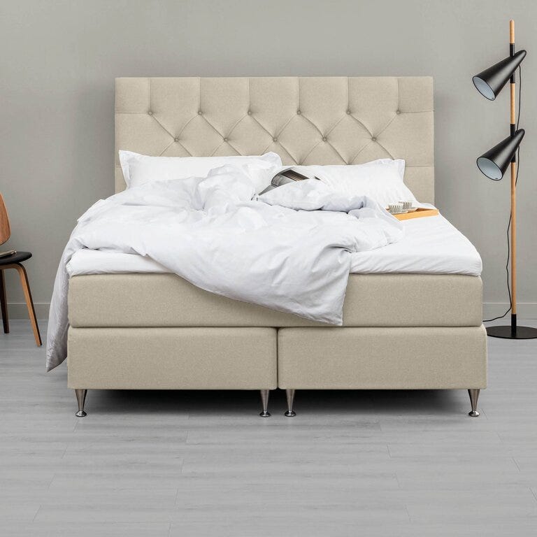 Tempur PROMISE Kontinentalseng 180x200 cm i Beige/natur