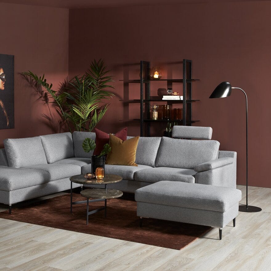 Frandsen HITCHCOCK Gulvlampe H150 cm i Svart