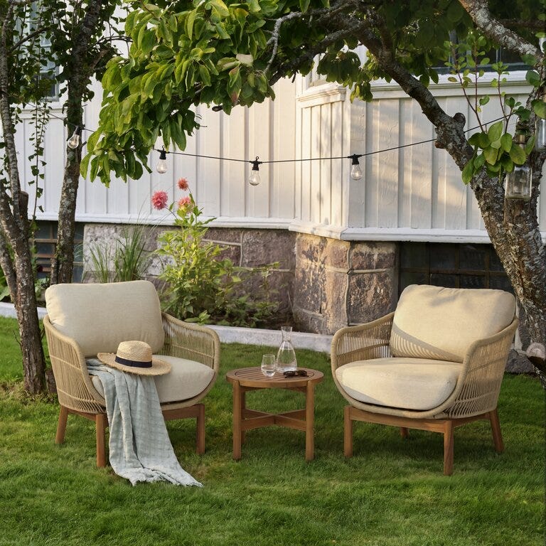 Elvira Stolsett i Beige/natur