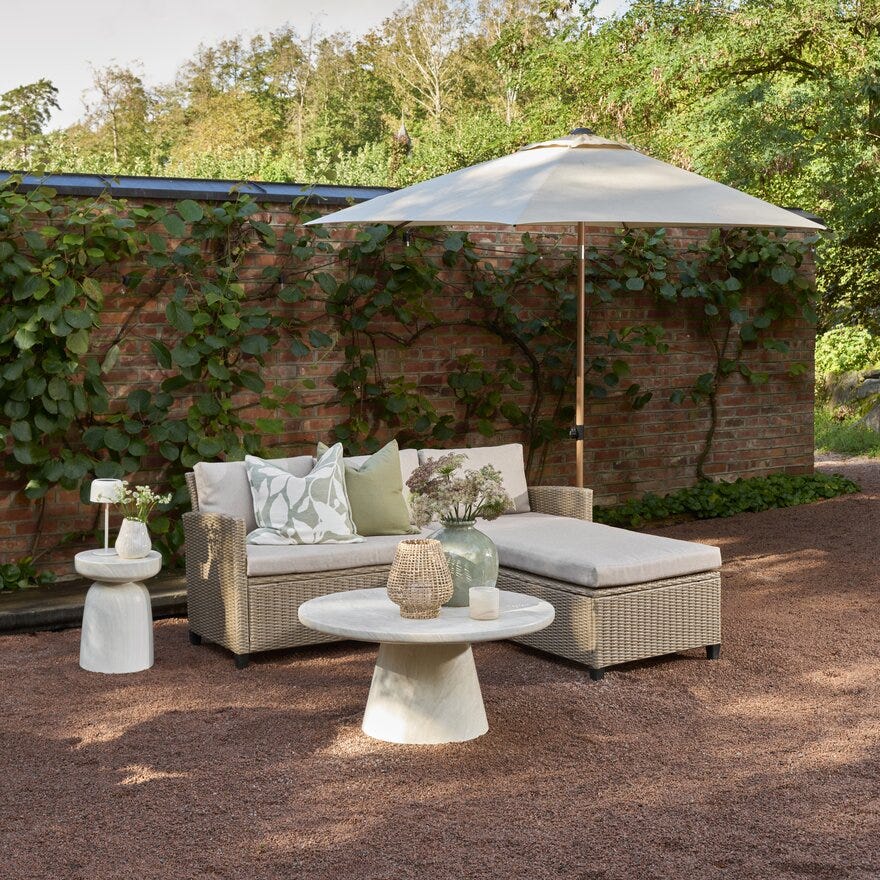 Hartman SOLAR EASY UP Parasoll Ø300 cm i Beige/natur