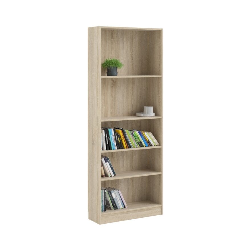 BASE Bokhylle B:80 cm i Beige/natur