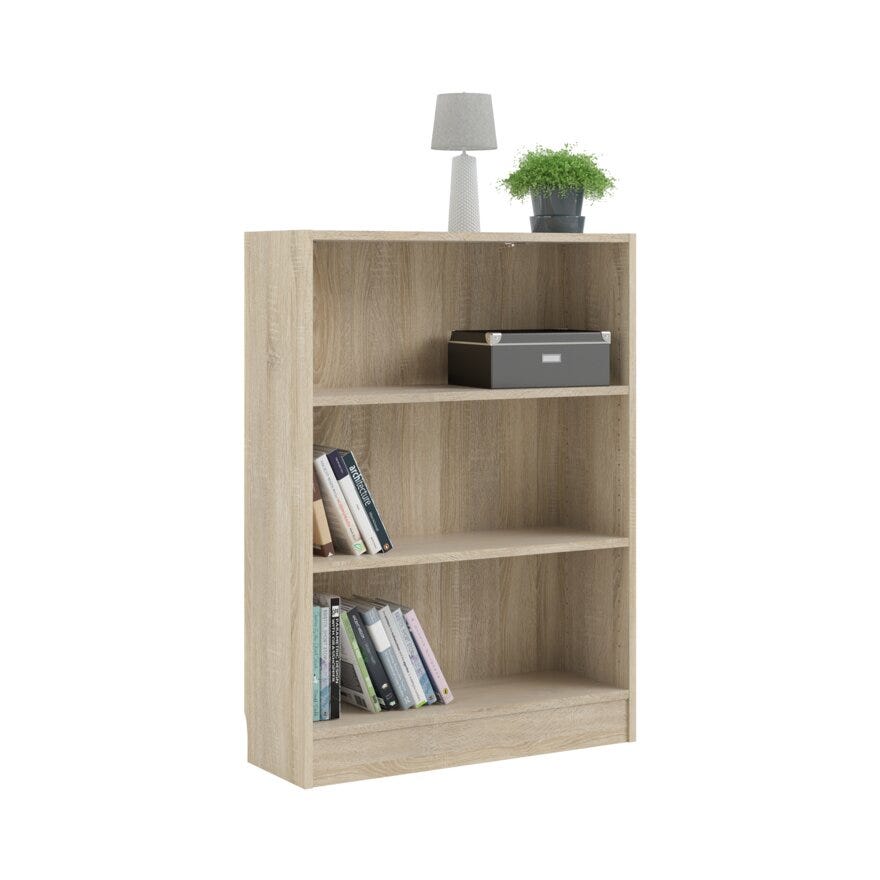 BASE Bokhylle B:80 cm i Beige/natur