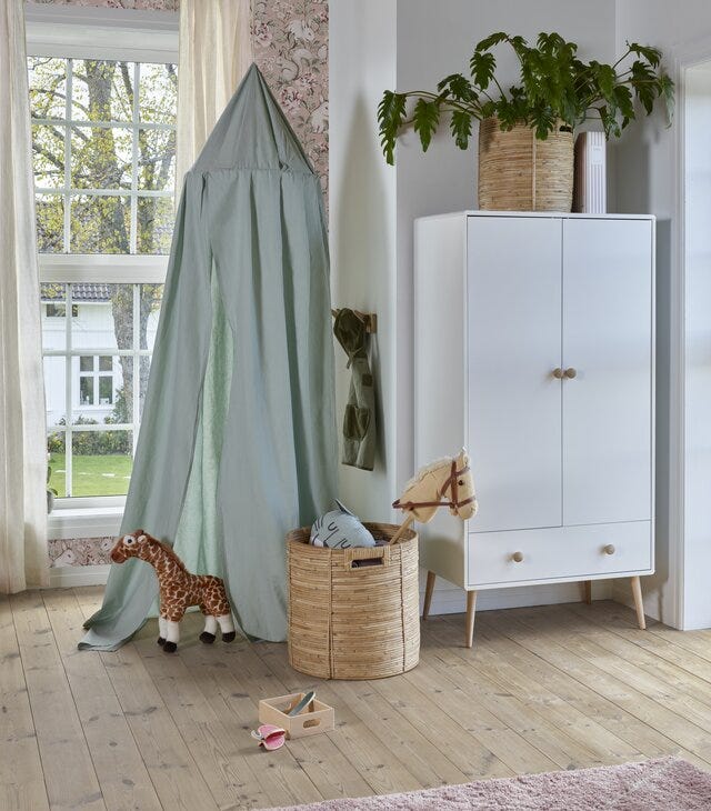 BODIE Garderobeskap B:80 cm i Hvit