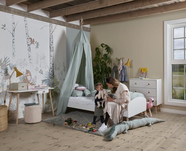 BODIE Seng 90x200 cm i Hvit