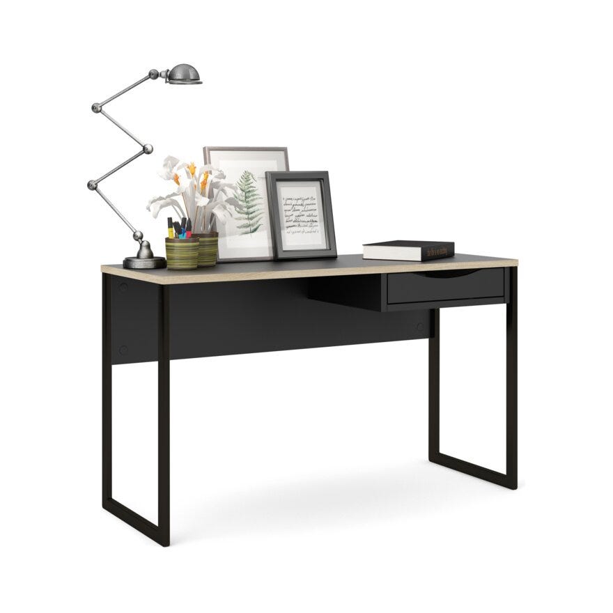FUNCTION PLUS Skrivebord 130X48 cm i Svart
