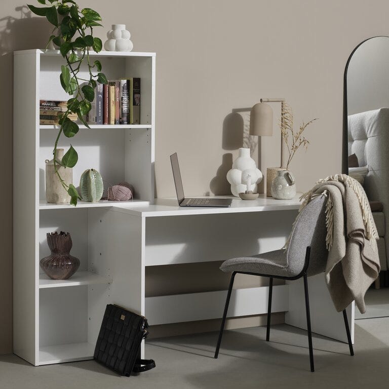 FUNCTION PLUS Skrivebord 159X60 cm i Hvit