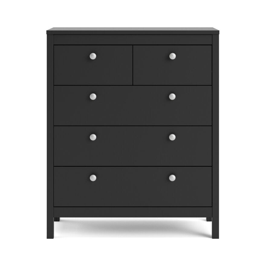 MADRID Kommode 83x99 cm i Svart