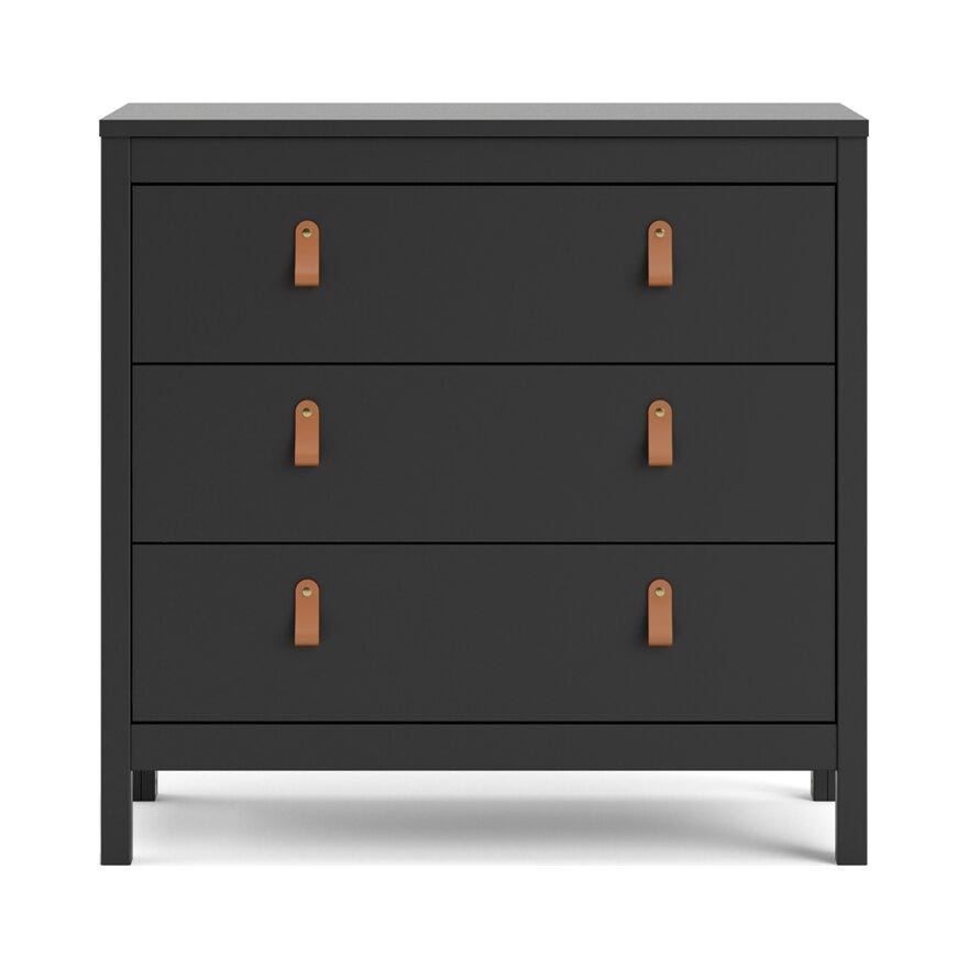 MADRID Kommode 83x80 cm i Svart