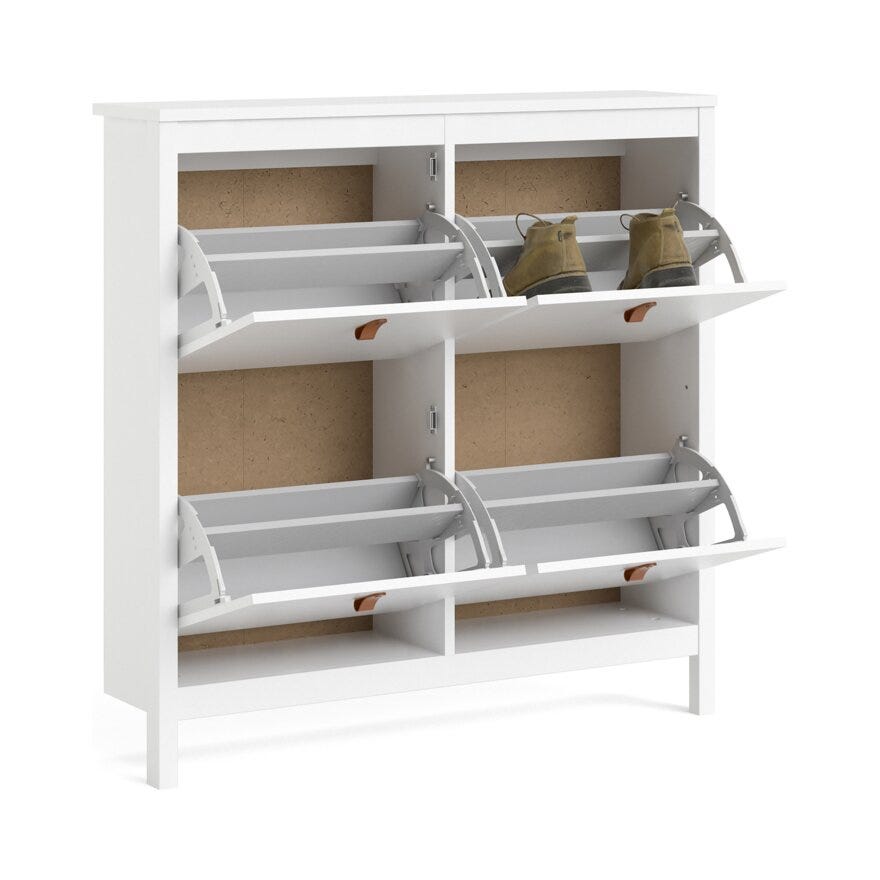 MADRID Skoskap 103x25 cm i Hvit