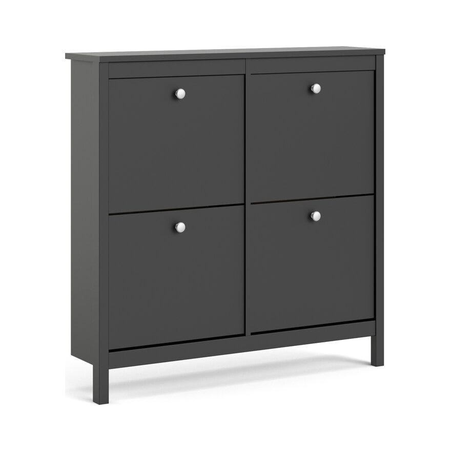 MADRID Skoskap 103x25 cm i Svart