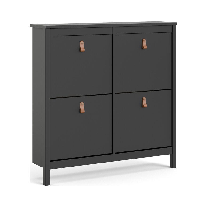 MADRID Skoskap 103x25 cm i Svart