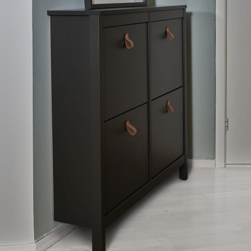 MADRID Skoskap 103x25 cm i Svart