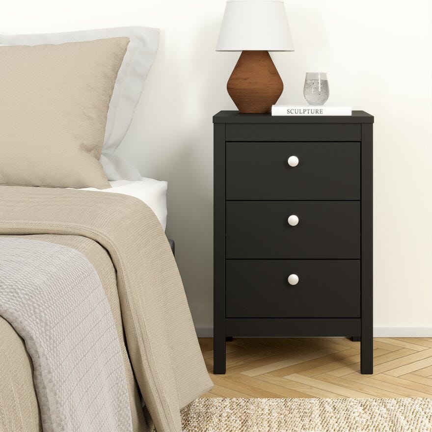 MADRID Nattbord 44x38 cm i Svart