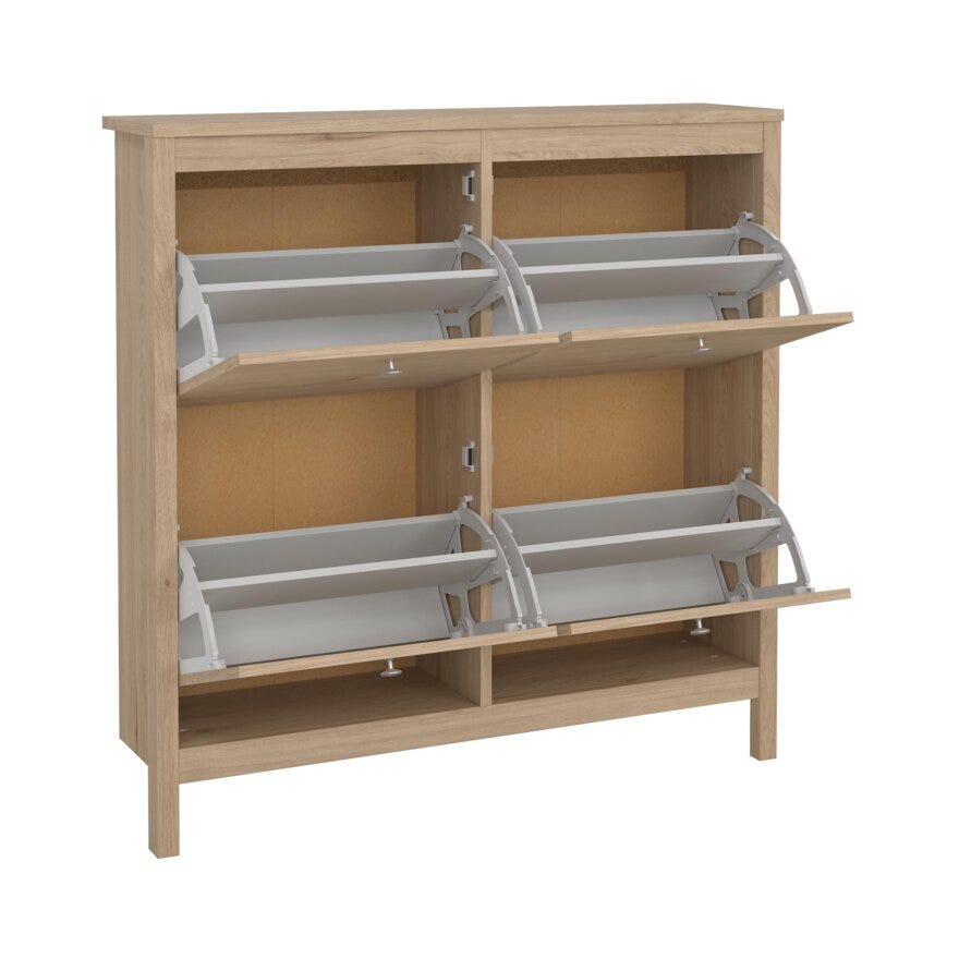 MADRID Skoskap 102x24 cm i Beige/natur