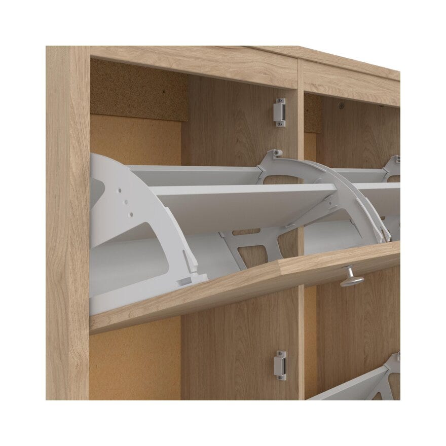 MADRID Skoskap 102x24 cm i Beige/natur