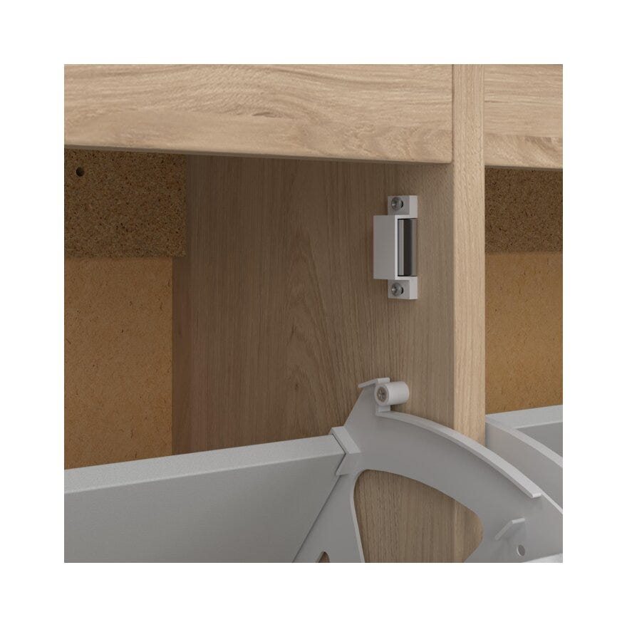 MADRID Skoskap 102x24 cm i Beige/natur