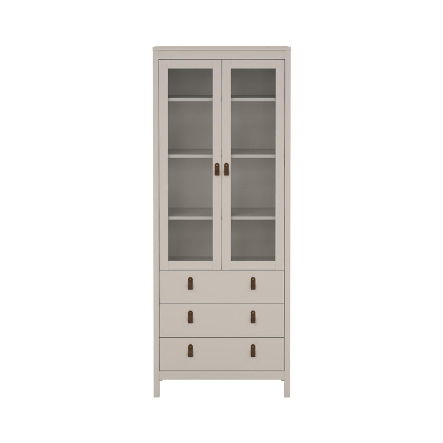 MADRID Vitrineskap 78x33 cm i Beige/natur