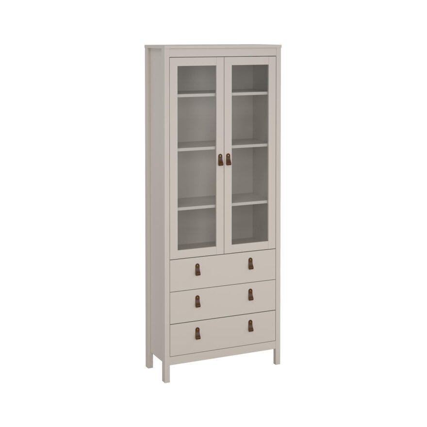 MADRID Vitrineskap 78x33 cm i Beige/natur