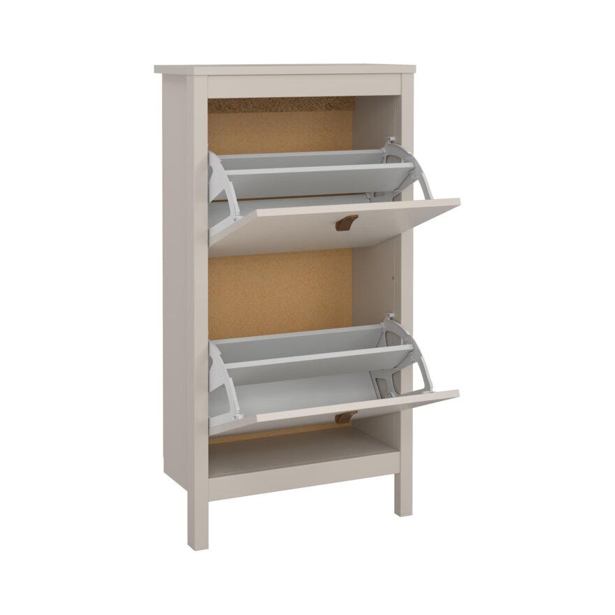 MADRID Skoskap 53x24 cm i Beige/natur