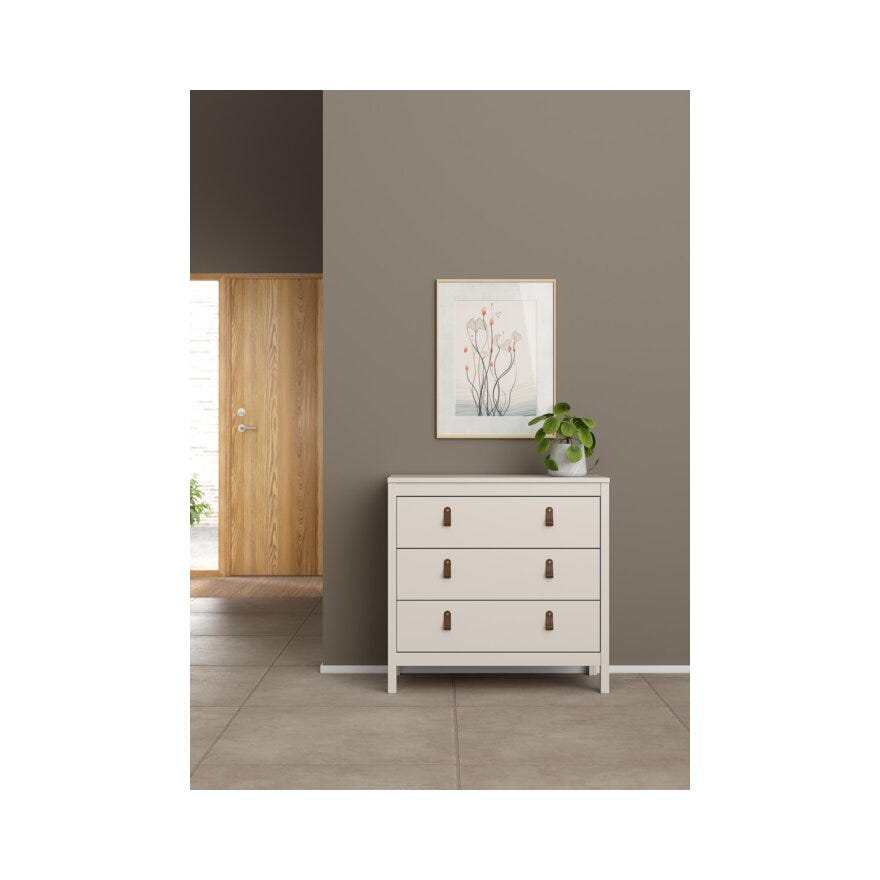 MADRID Kommode 83x39 cm i Beige/natur