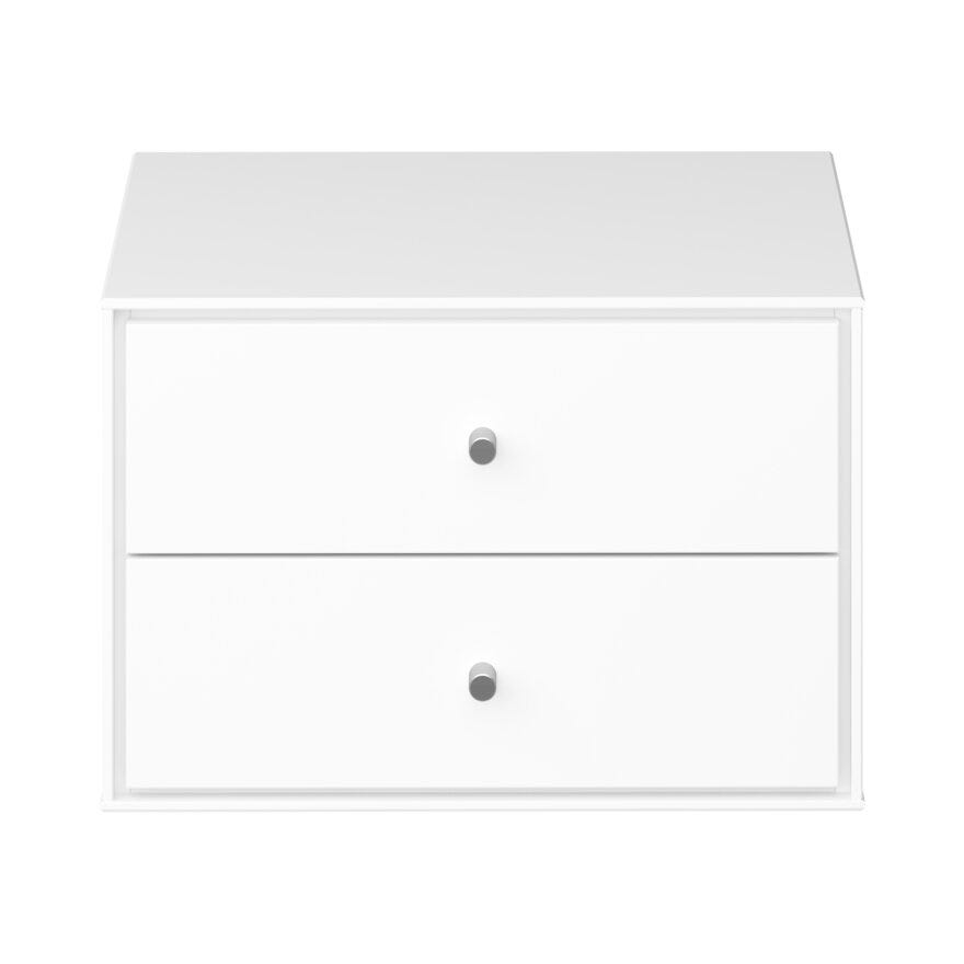 MAGA Vegghengt nattbord 42x28 cm i Hvit