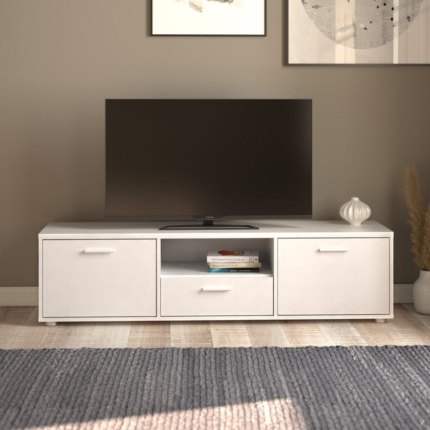MEDIA TV-benk 148x40 cm i Hvit
