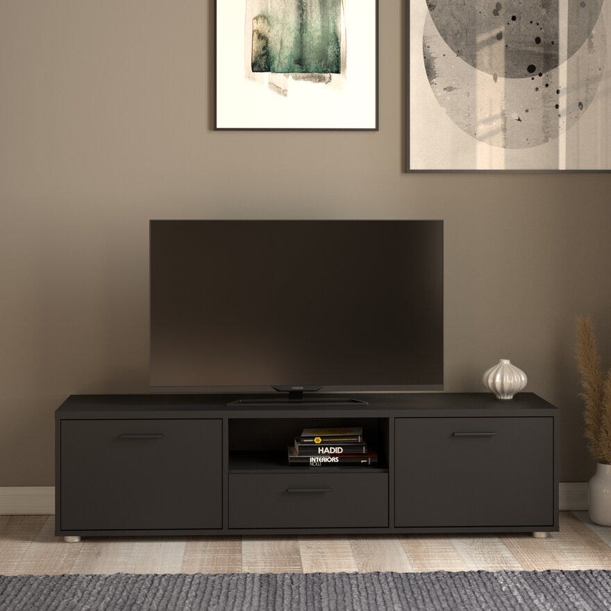 MEDIA TV-benk 148x40 cm i Svart