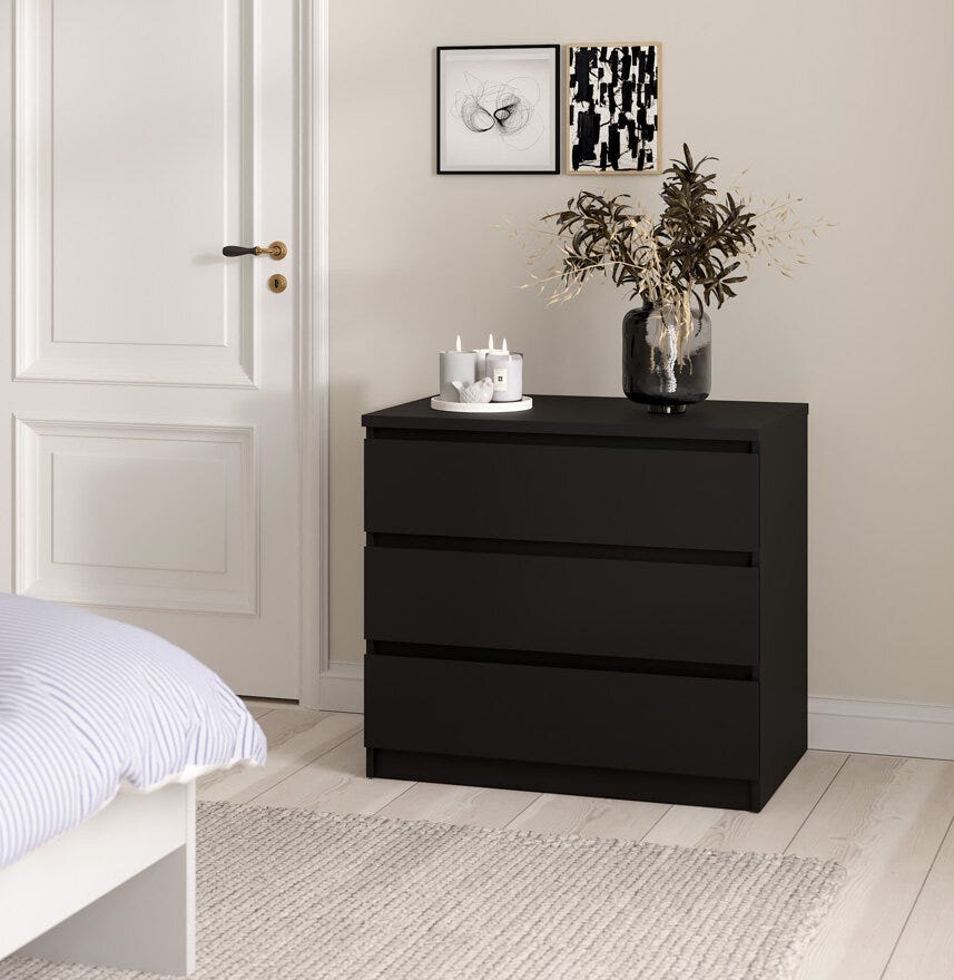 NAIA Kommode 77x50 cm i Svart