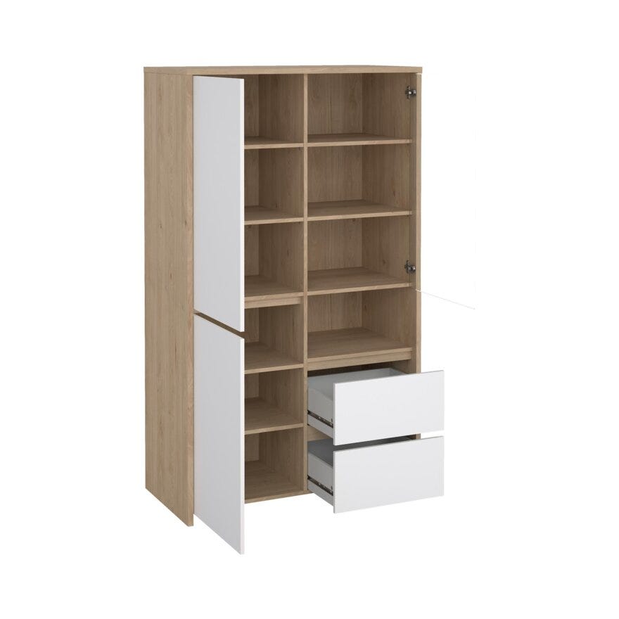 NEXT Vitrineskap 100x48 cm i Beige/natur