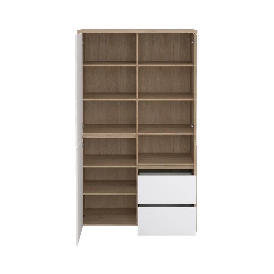 NEXT Vitrineskap 100x48 cm i Beige/natur