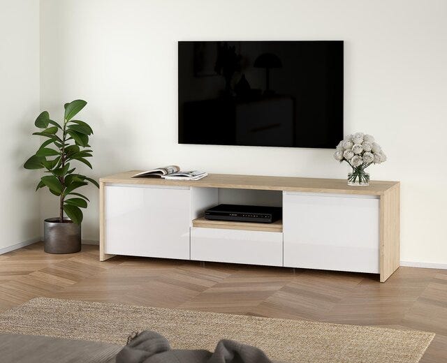 NEXT TV-benk 178x48 cm i Beige/natur