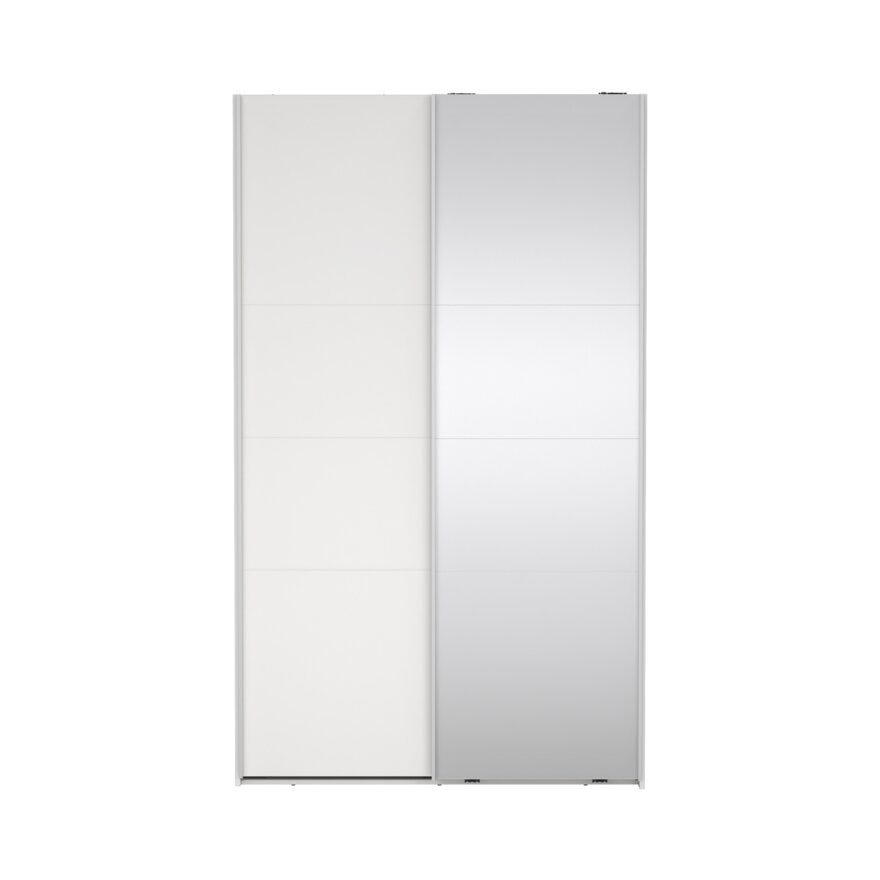 NORDEN Skyvedørsgarderobe 120x66 cm i Hvit