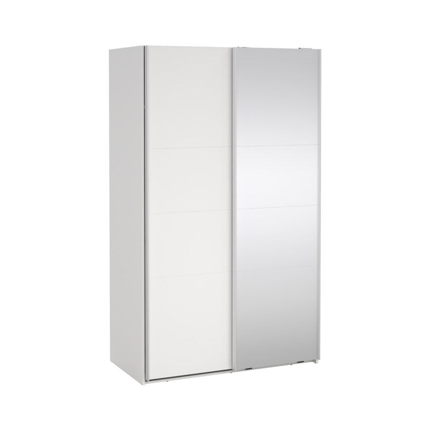 NORDEN Skyvedørsgarderobe 120x66 cm i Hvit