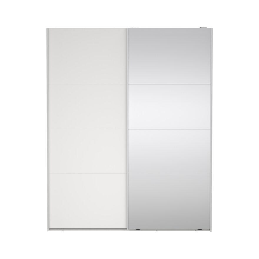 NORDEN Skyvedørsgarderobe 180x66 cm i Hvit