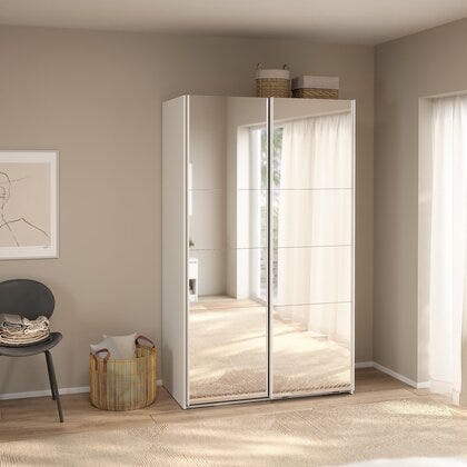 Norden skyvedørsgarderobe 120x200