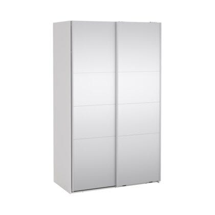 NORDEN Skyvedørsgarderobe 120x200 cm i Hvit