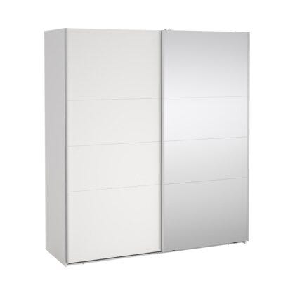 NORDEN Skyvedørsgarderobe 180x200 cm i Hvit
