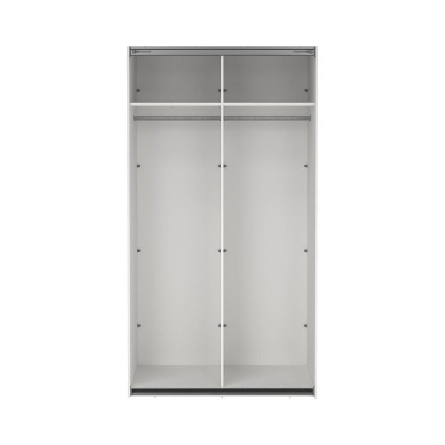 NORDEN Skyvedørsgarderobe 120x220 cm i Hvit