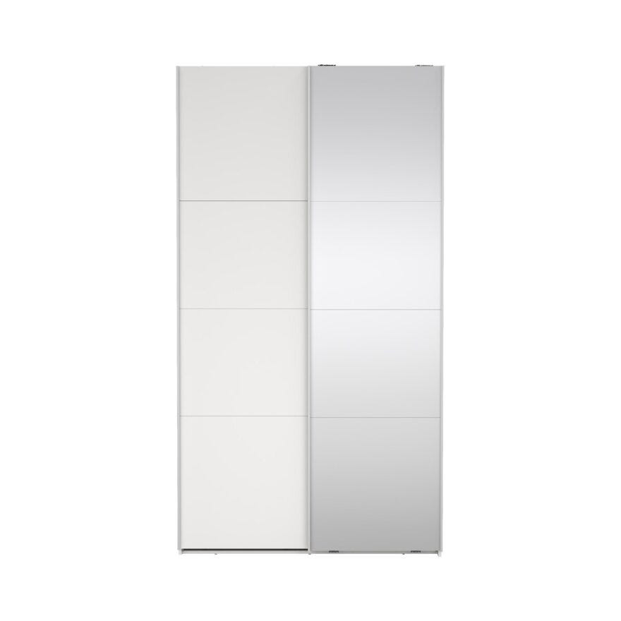 NORDEN Skyvedørsgarderobe 120x220 cm i Hvit