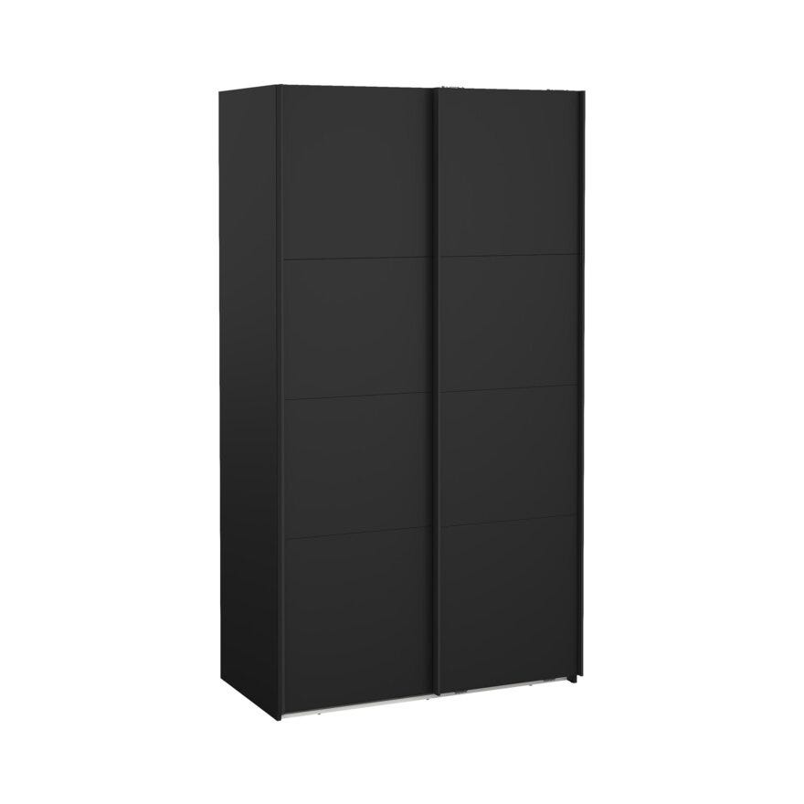 NORDEN Skyvedørsgarderobe 120x220 cm i Svart