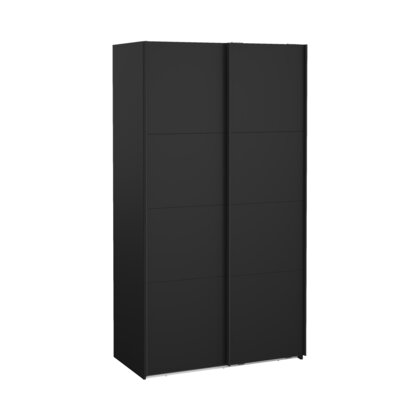 NORDEN Skyvedørsgarderobe 120x220 cm i Svart
