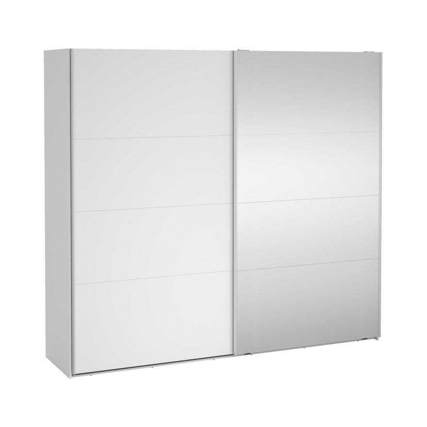 NORDEN Skyvedørsgarderobe 245x220 cm i Hvit